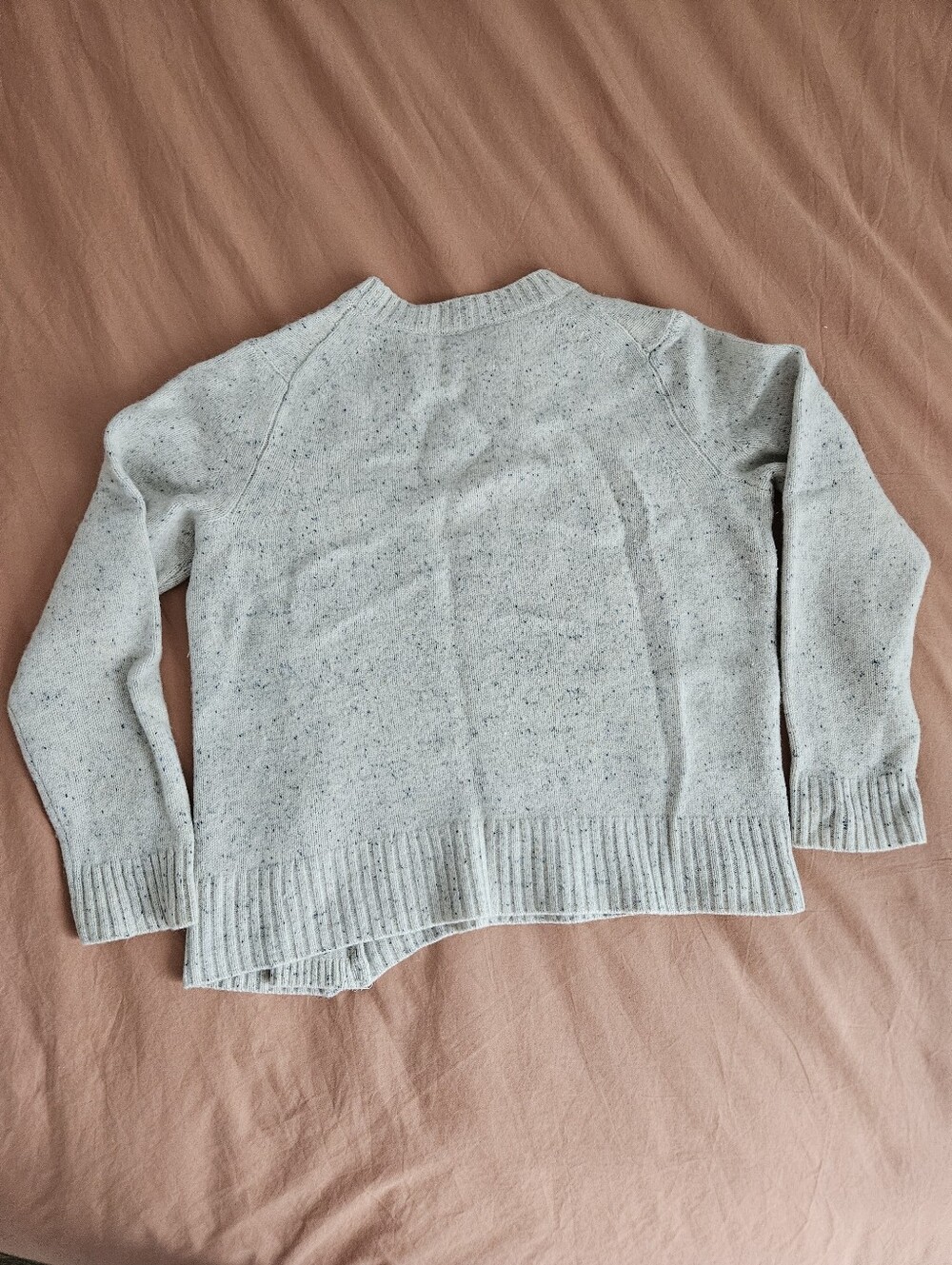 100% Cashmere AQUA Zip Detail Donegal Crewneck Sweater - Medium - Picture 2 of 6